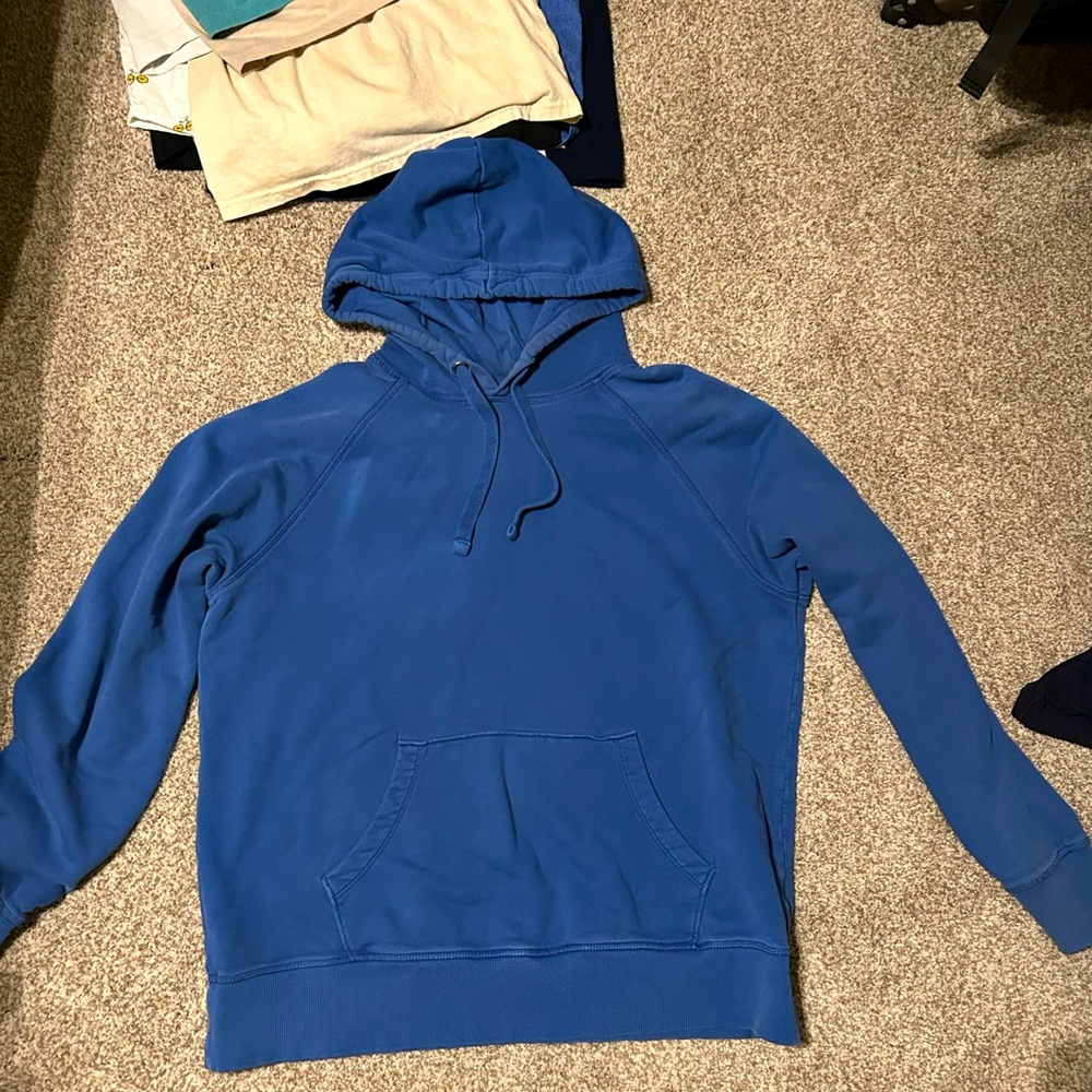 Overweight blank blue goodfellow hoodie